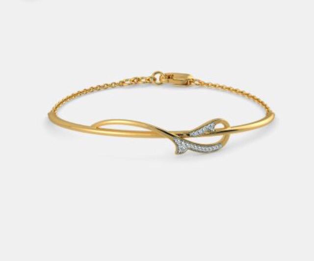 Gold Diamond Infinity Bracelet