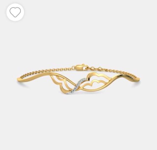 Golden Butterfly Diamond Bracelet