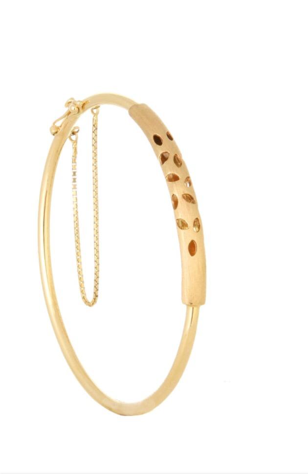 Gold Textured Hoop Earrings