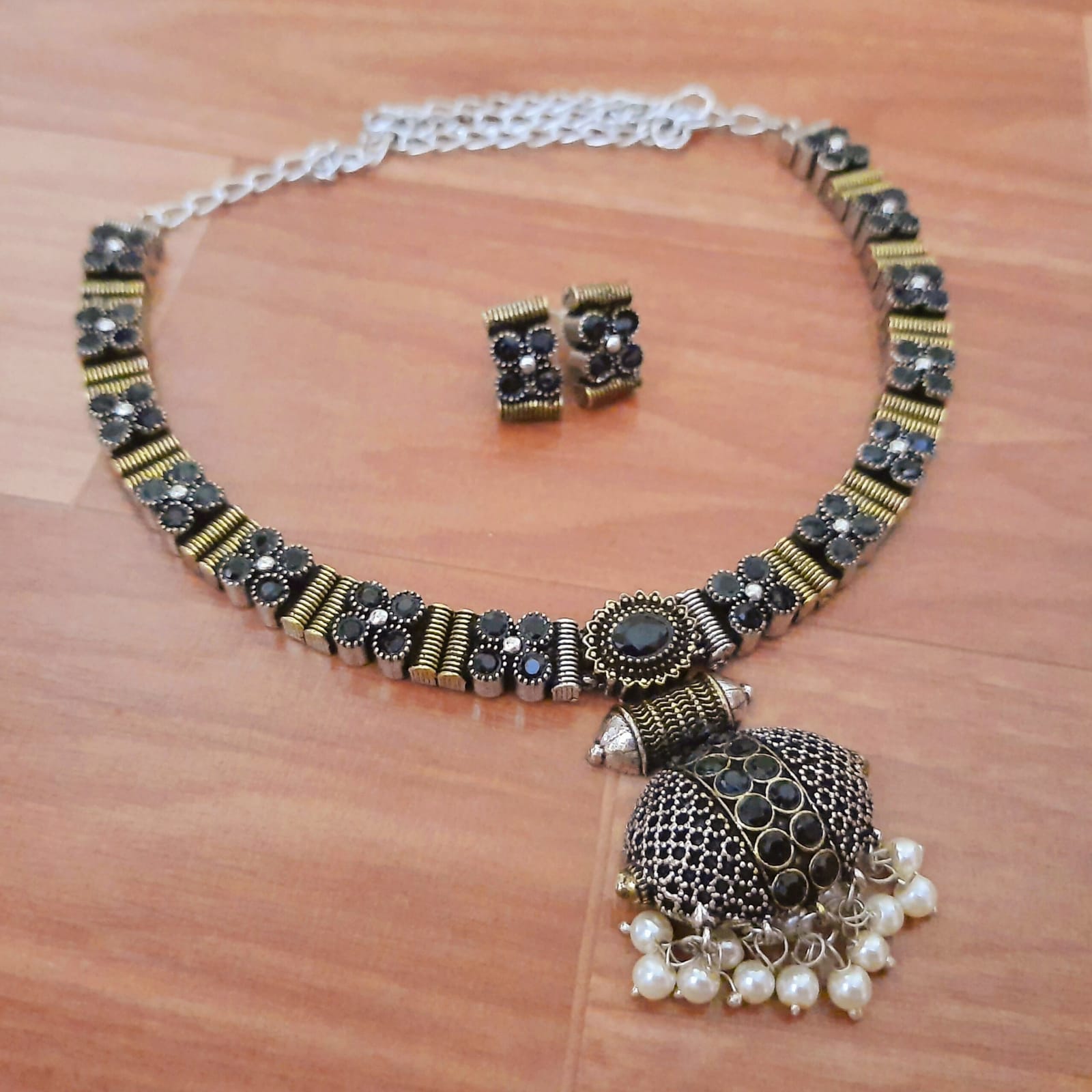 Ethnic Traditional Jhumka Style Necklace Set
